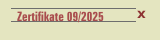 Zertifikate 09/2025